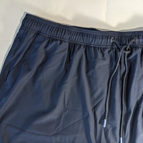 NEW- 4XT Tall Roundtree & Yorke Swim Lined Trunks Quick Dry Polyester 8"I Navy - Picture 4 of 9